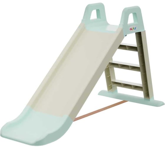 Изображение товара Горка детская для катания OKIKID спуск 140 см, бирюзовая, 78x135x60 см T1-1-009