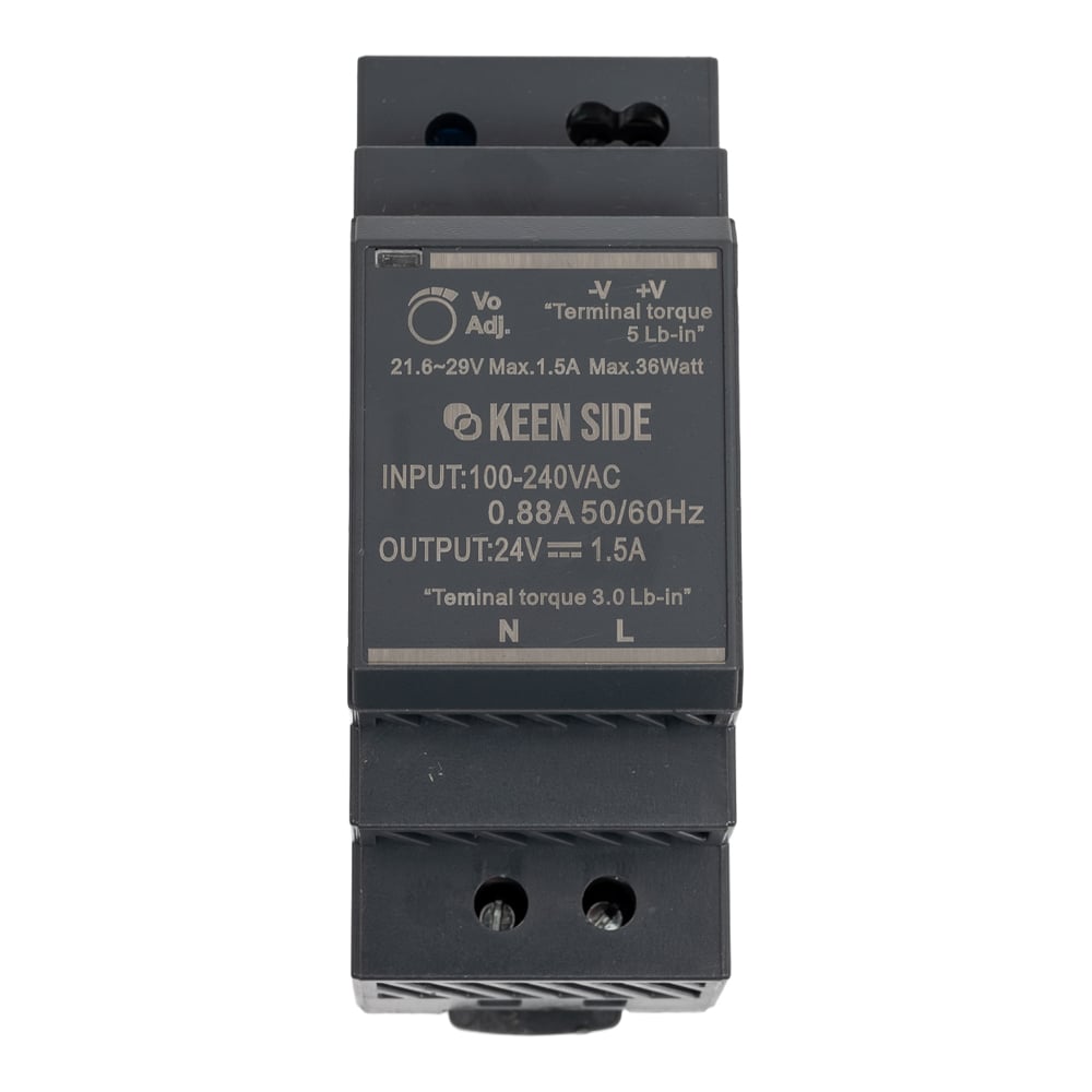 Изображение товара Источник питания KEEN SIDE HDR-30-24 30 Вт для промышленной автоматики IP40
