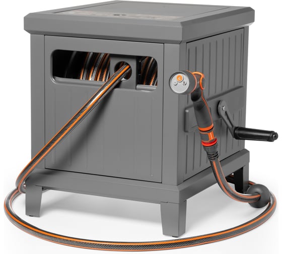 Изображение товара Катушка металлическая DAEWOO со шлангом 45 м и набором для полива DWR 6145