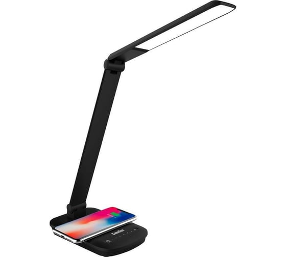 Изображение товара Настольный светильник с беспроводной зарядкой Camelion KD-825, C02, черный, LED 14162