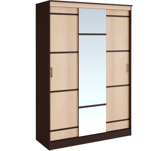 Изображение товара Шкаф-купе Арника Сакура 1,5.м, венге/лоредо Т0018129