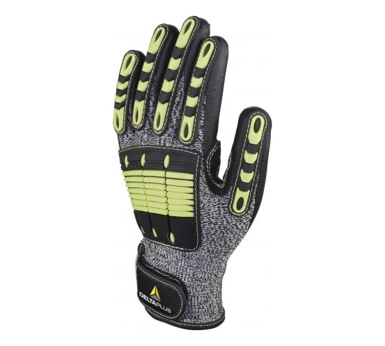 Изображение товара Трикотажные антипорезные перчатки с нитриловым покрытием Delta Plus VV910JA, р.9, VV910JA09