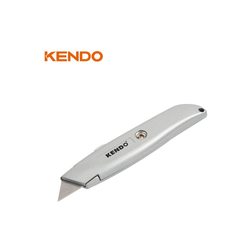 Изображение товара Нож трапециевидный KENDO 30602 с выдвижным механизмом