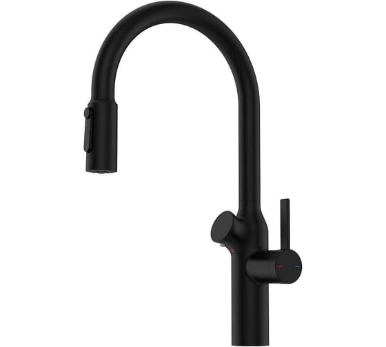 Изображение товара Смеситель кухонный Oulin с дозатором OL - 8018 Black