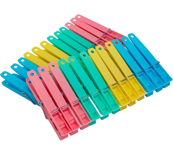 Изображение товара Прищепки Умничка большие 9см набор 24шт D0890-24