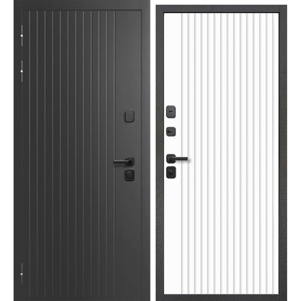 Изображение товара Металлическая входная дверь DIVA Foreman 2050x960 с терморазрывом, левое открывание, грецкий орех