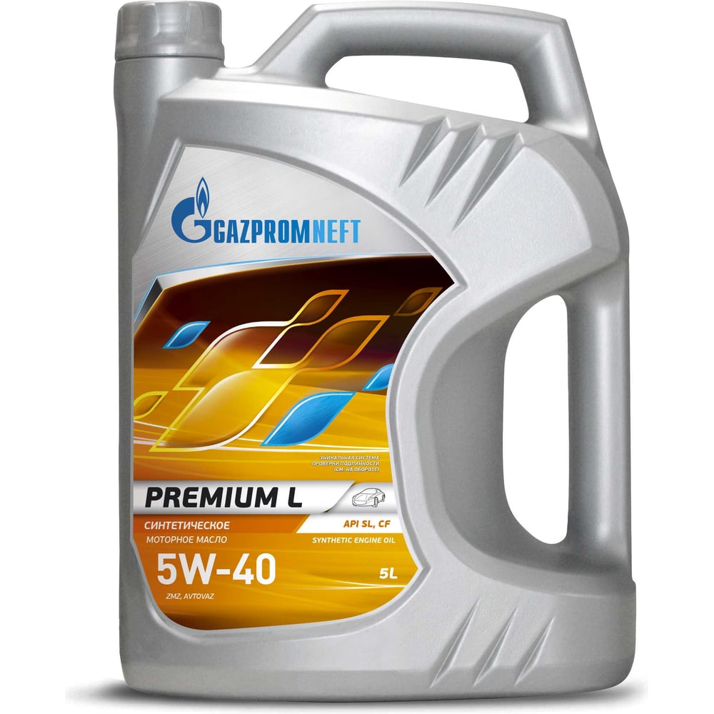 Изображение товара Масло GAZPROMNEFT Premium L 5W-40 5 литров моторное полусинтетическое
