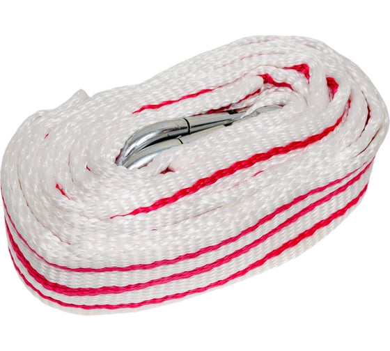 Изображение товара Трос ленточный Сибшнур №4 12т 5м 2 карабина 80076