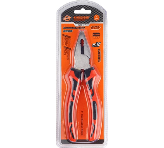 Изображение товара Комбинированные плоскогубцы KINGQUEEN 170 мм WIB-47