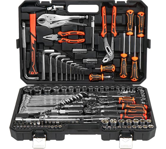 Изображение товара Набор инструментов KINGQUEEN 129 предметов, 72 зуба WIB-90015