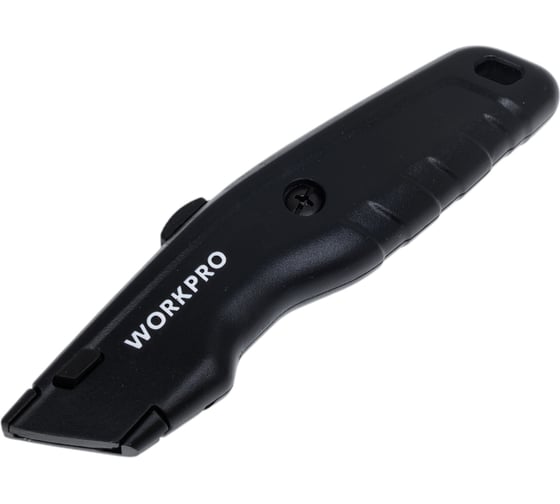Изображение товара Нож алюминиевый металлический WORKPRO быстрая смена, черный WP213008