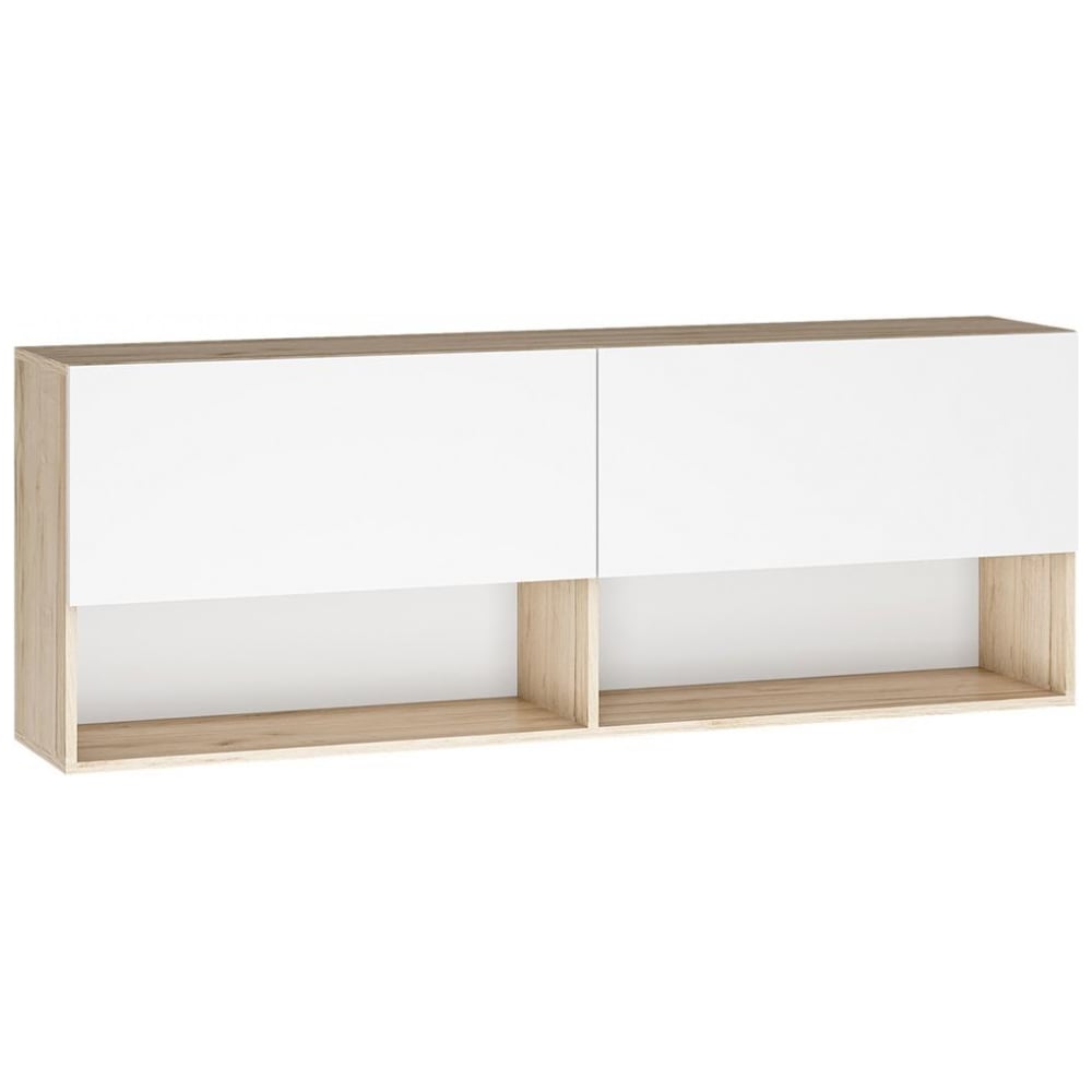 Изображение товара Шкаф навесной Woodville Алетра ПЛ01-1600 дуб крафт серый/глянец белый 580873