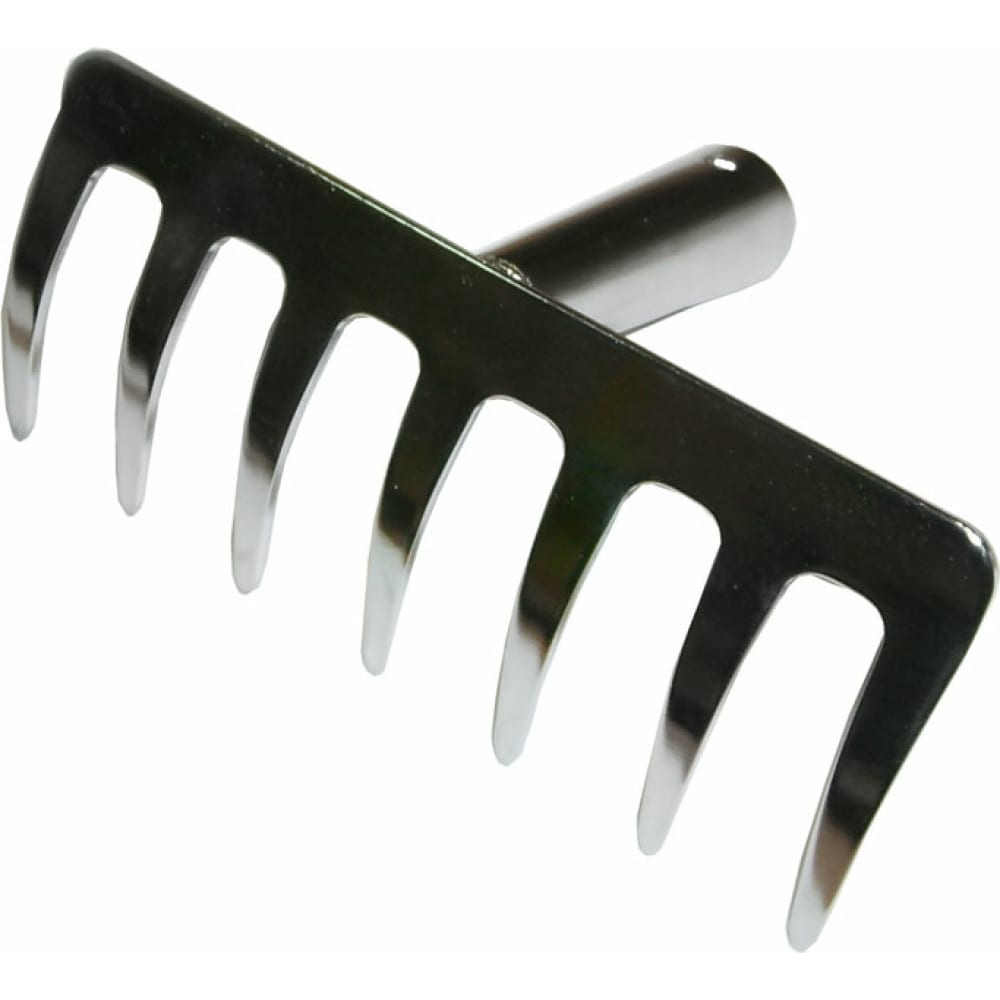 фото Грабли skrab мини 7 прямых зубов, нержавеющая сталь, без рукоятки 28075
