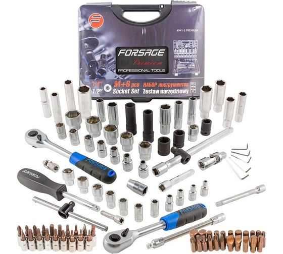 Изображение товара Набор инструментов Forsage 94+6пр  F-4941-5 PREMIUM(27803)