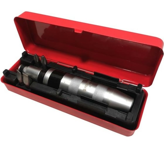 Изображение товара Ударная отвертка с набором бит и адаптером Forsage, 6пр в метал. кейсе F-5064(7454)