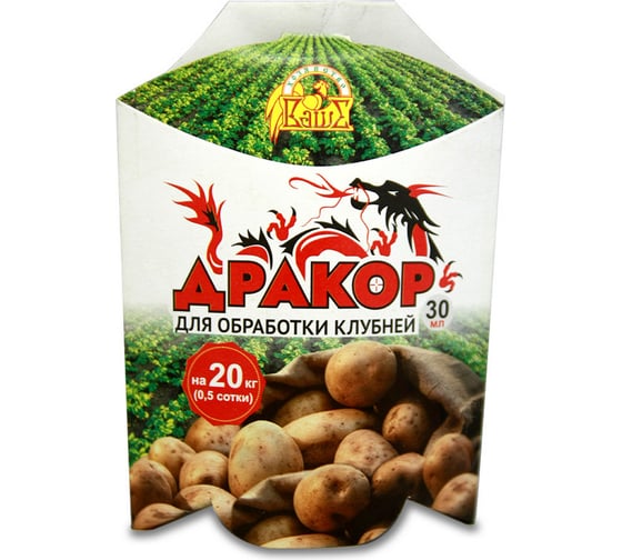 Изображение товара Средство для обработки клубней от комплекса вредителей Ваше Хозяйство Дракор, 30 мл 4680104303519