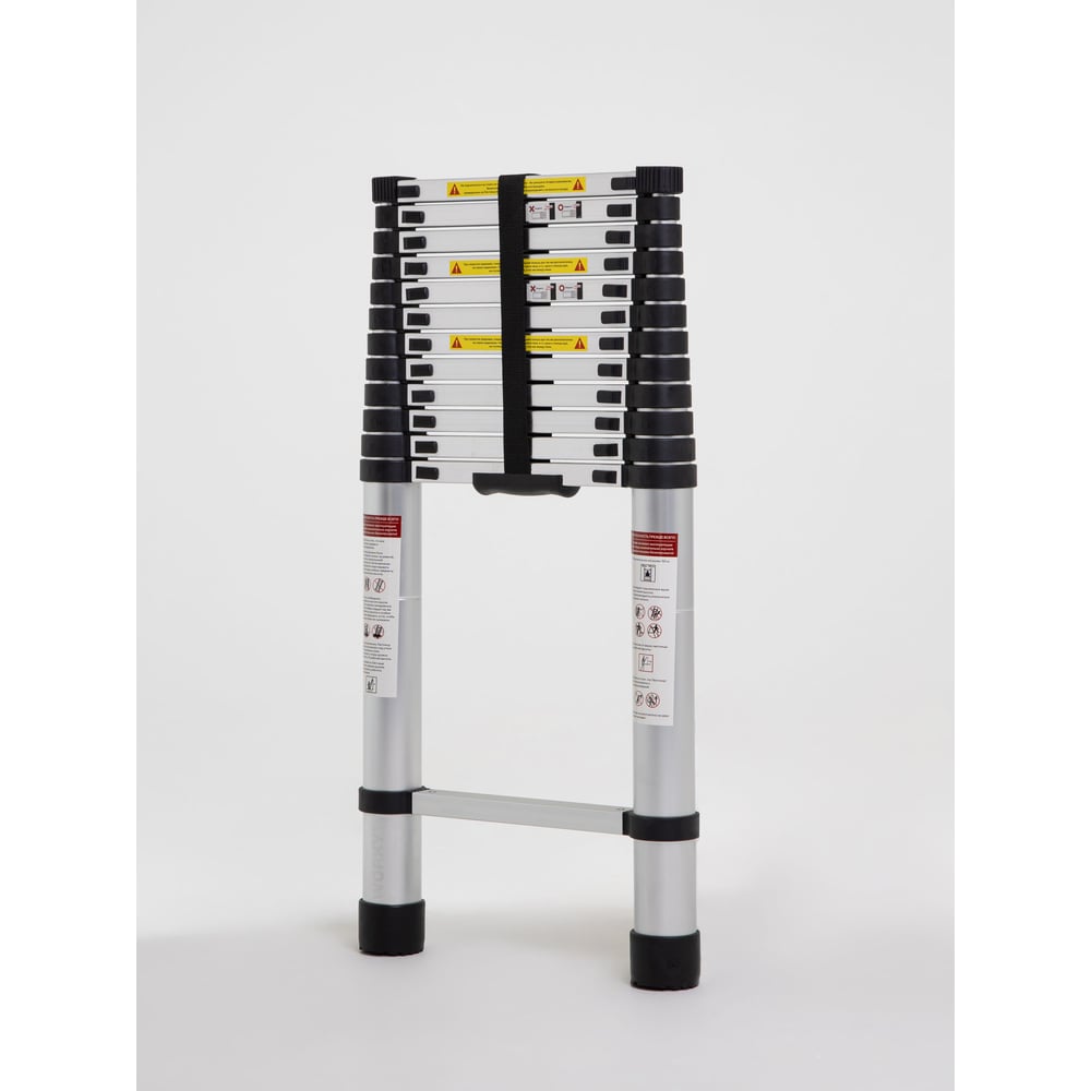 Изображение товара Лестница телескопическая WORKY 5,4 м 14 ступеней ARD259175