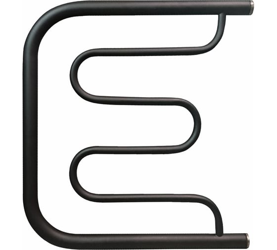 Изображение товара Водяной полотенцесушитель INDIGO Фокстрот Standart б/п (н.р.1") 60/50 (с держателем, Черный муар) FSW60-50BR