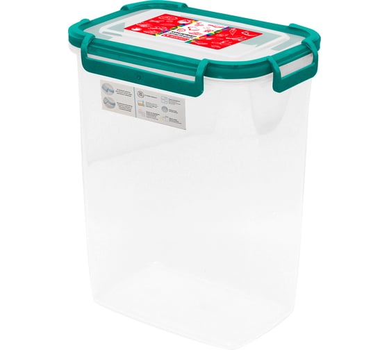 Изображение товара Контейнер герметичный Архимед 2,1 л, на защелках, микс цветов Р2147