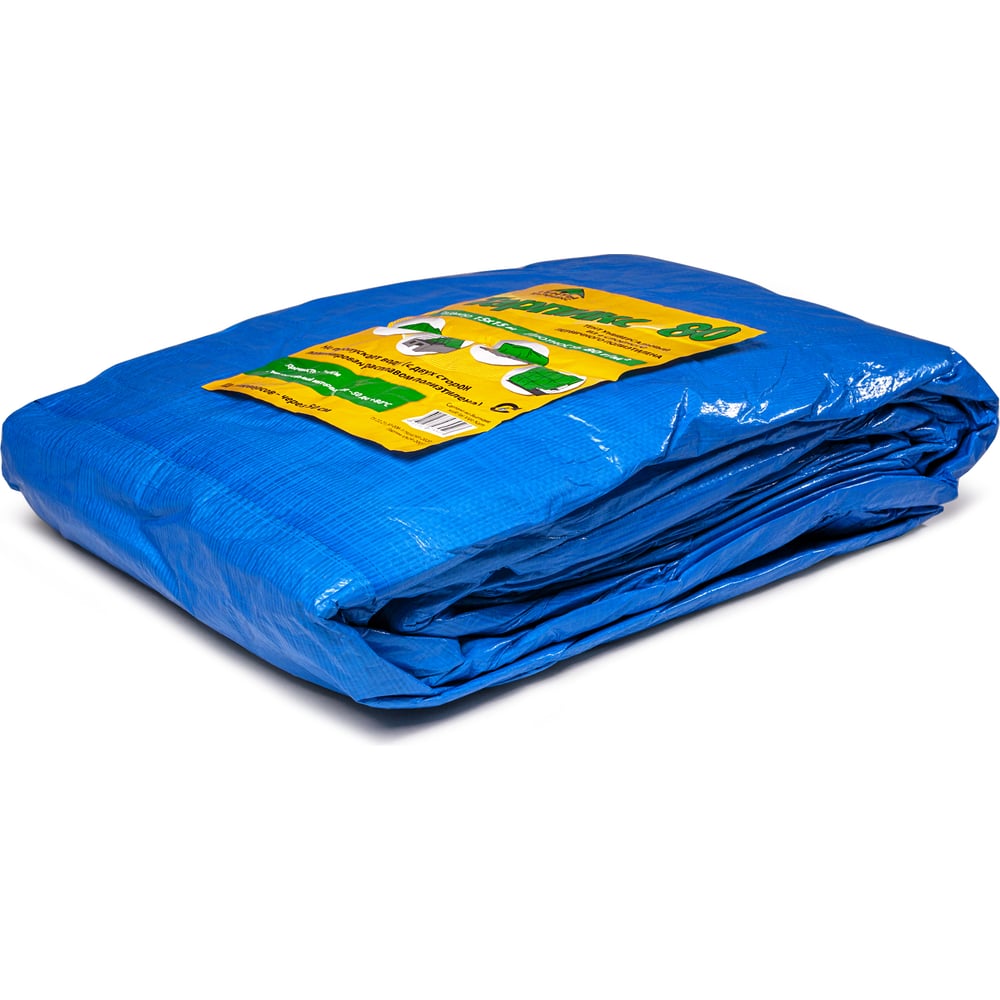 Изображение товара Тент 80 г/м2 15x15 м голубой водонепроницаемый универсальный ТАРПИКС Т80р1515