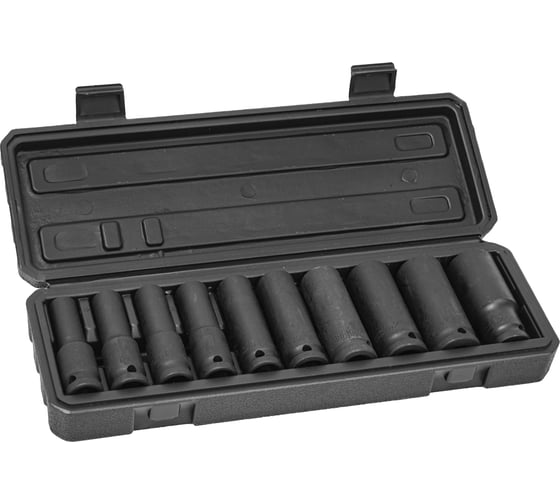 Изображение товара Набор удлиненных головок 10 шт, 10-24 мм, 1/2"DR KINGQUEEN WIB-11001