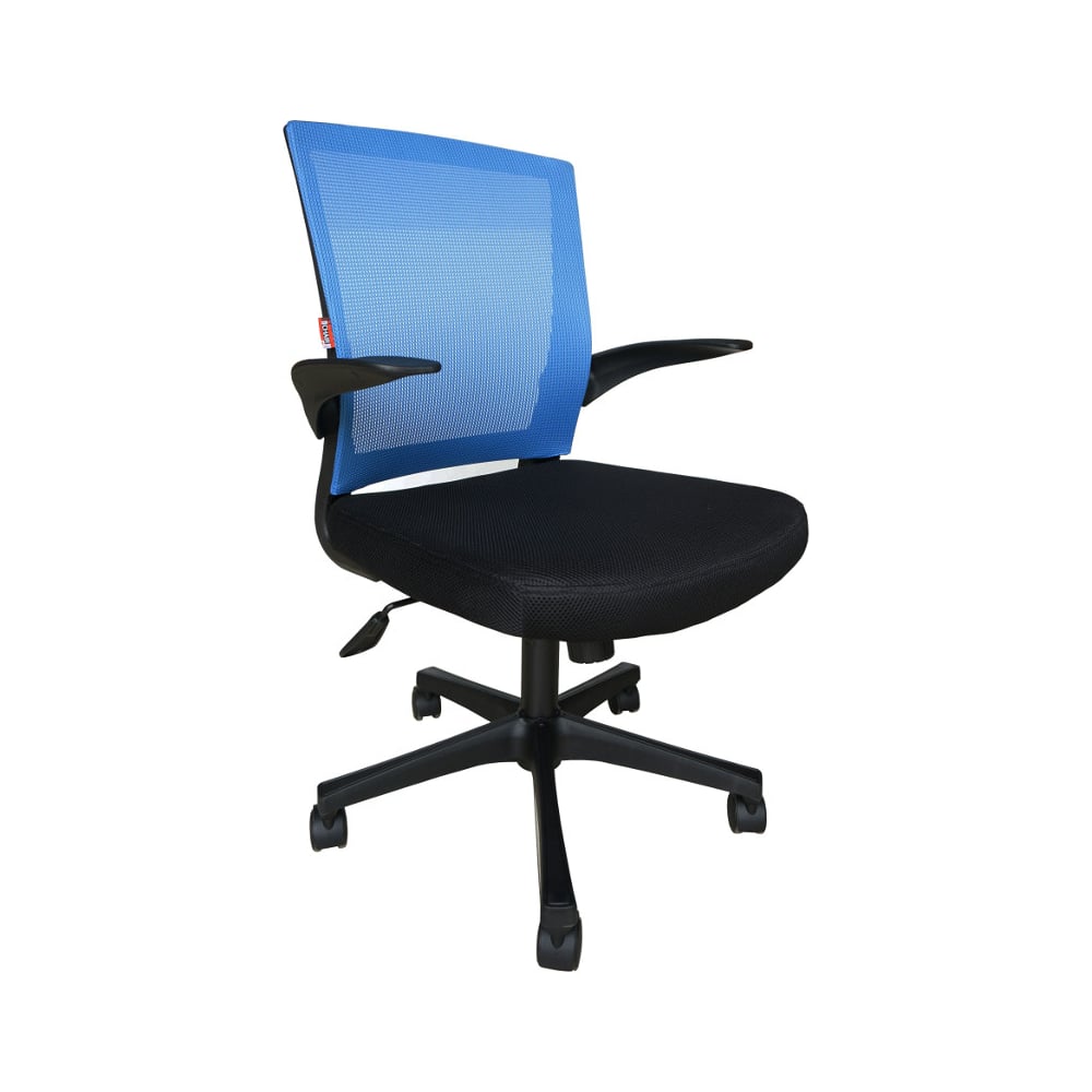 фото Кресло easy chair bncmechair- 316 ttw net пластиковый черный ,ткань черная/сетка синяя 402453