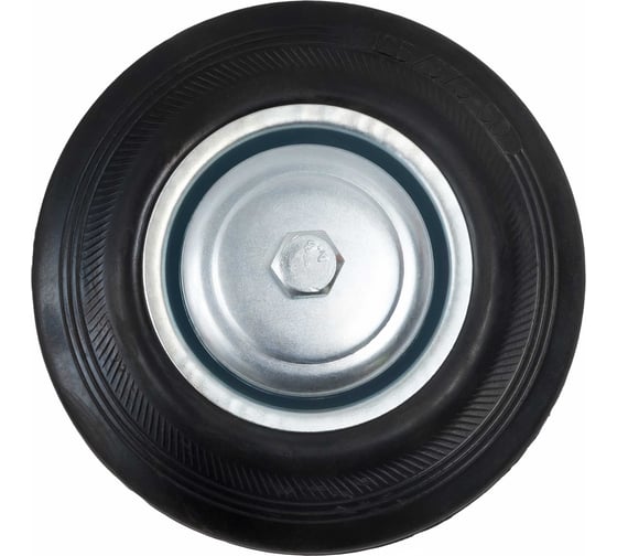 Изображение товара Колесо промышленное без кронштейна 125мм резина/сталь Gigant G-04-09-05