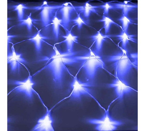 Изображение товара Гирлянда SHLights Сетка 1,5х1 метр 144 светодиода, синий, соед. до 10 шт. NTLD144-B-E