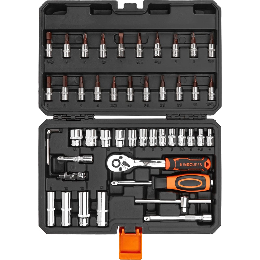 Изображение товара Набор инструментов KINGQUEEN 47 пред, 72 зуба, биты S2, модель 09030-S2