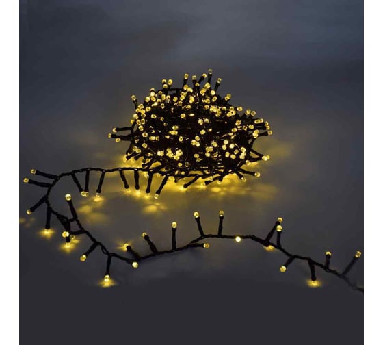 Изображение товара Гирлянда SHLights Нить 9 метров, 180 светодиодов, шампань, контроллер 8 реж. DCB-LD180GL-C-31V