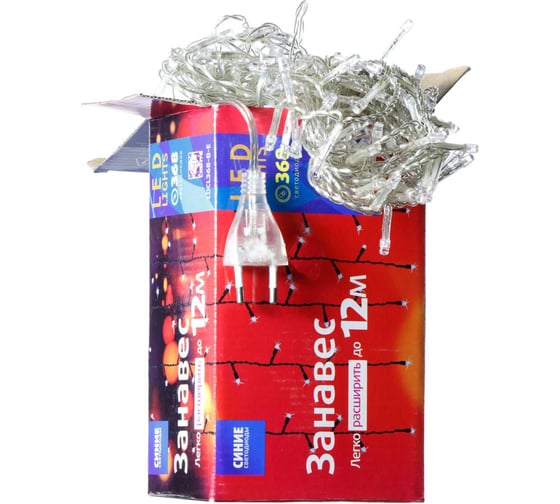 Изображение товара Гирлянда SHLights Занавес 1,5х2,2 метра 544 светодиода, соединяемый до 8 шт. LDCL544-B-E