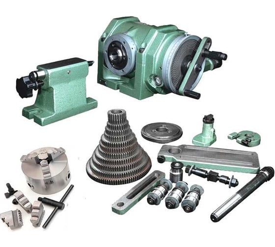 Изображение товара Универсально делительная головка УДГ Д- 250 в сборе с токарным патроном 160 Beltools ri.266.13