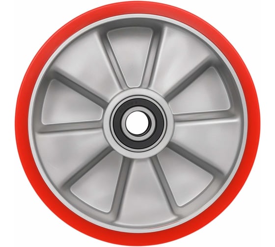 Изображение товара Колесо для гидравлических тележек с шариковым подшипником 200мм ПУ/алюминий Gigant G-04-09-12