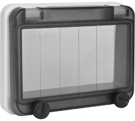 Изображение товара Шарнирное окно на 7 модулей PCE с дымчатым окном IP67 900607s