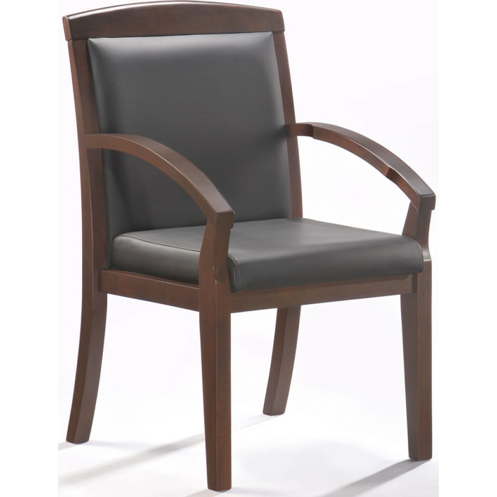 фото Конференц-кресло easy chair bnmbechair-421 kr рециклированная кожа черная, темный орех 325294