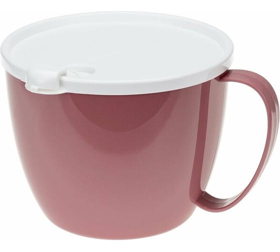 Изображение товара Кружка для супа IDEA 0,7л с крышкой (Ягодный) М 1214 ягодный