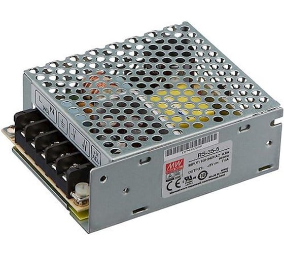 Изображение товара Источник питания Mean Well AC/DC RS-35-5 Т00170143
