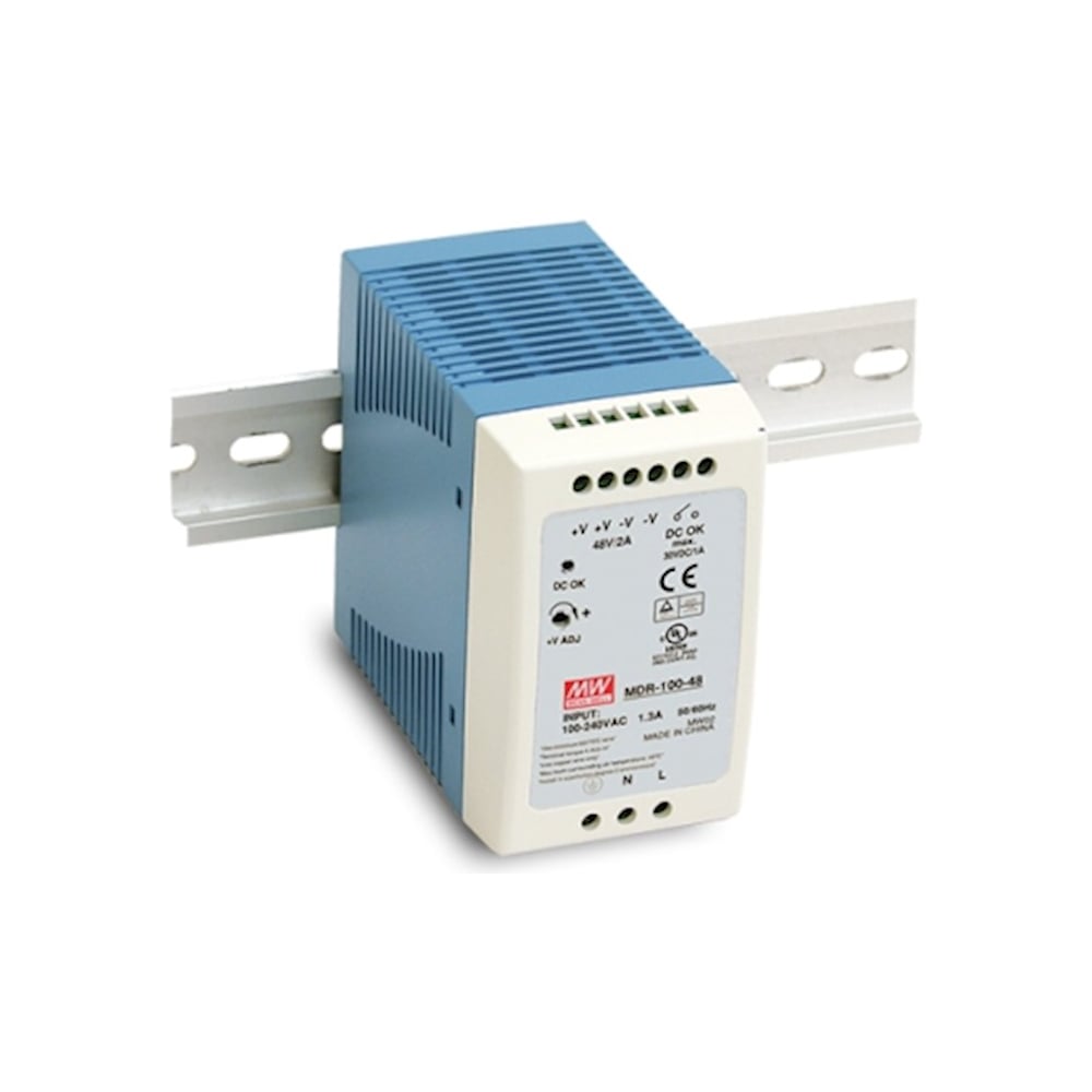 Изображение товара Источник питания Mean Well AC/DC MDR-100-12 90Вт для DIN-рейки