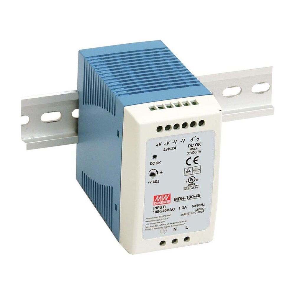 Изображение товара Источник питания Mean Well AC/DC MDR-100-48 Т00270785