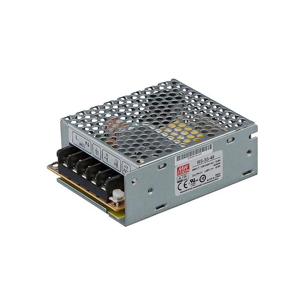 Изображение товара Источник питания Mean Well RS-35-48 T00170120 48 В стабилизированный Изображение товара Источник питания Mean Well RS-35-48 T00170120 48 В стабилизированный