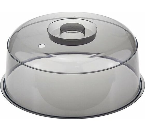 Изображение товара Крышка для разогрева пищевых продуктов в СВЧ-печи IDEA D245мм (Черный прозрачный) М 1415 черный прозрачный