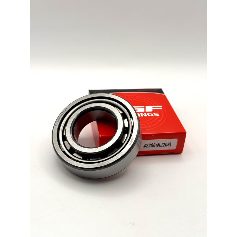 Изображение товара Роликовый однорядный подшипник HGF 42206 NJ206 30x62x16 сталь открытый