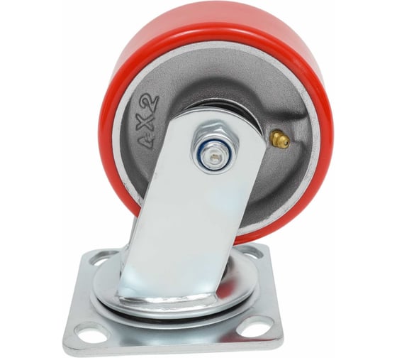 Изображение товара Колесо промышленное поворотное с подшипником 100мм ПУ/чугун Gigant G-04-09-21