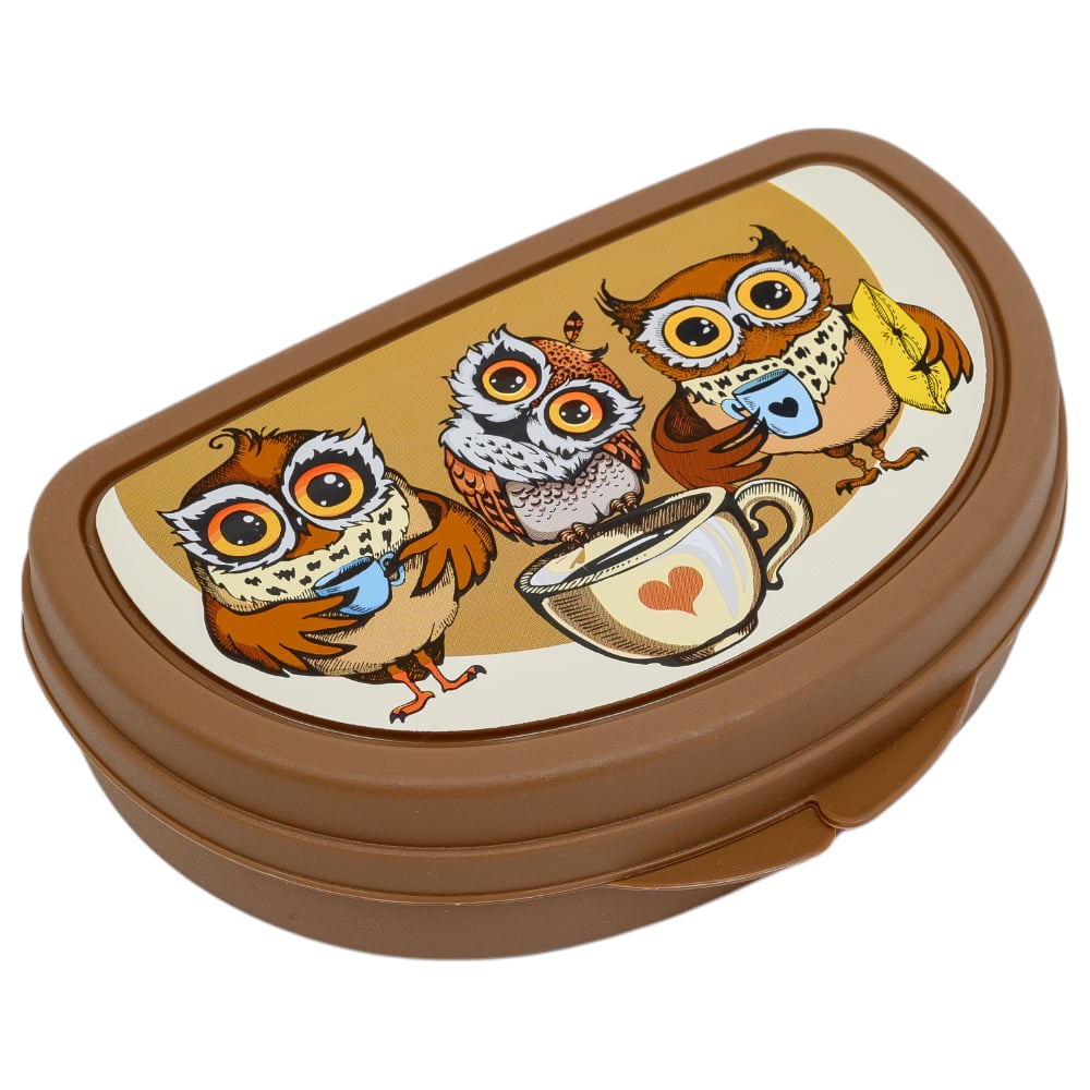 Изображение товара Бутербродница IDEA 15x10см (Совы) М 1201 совы