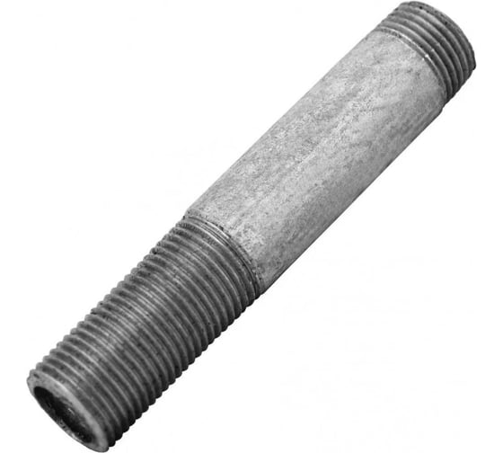 Изображение товара Стальной сгон ДТРД ДУ-15 мм, L-150 мм, оцинкованный Толщина стенки 2,8 мм 151501