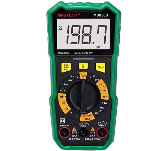 Изображение товара Мультиметр цифровой Mastech MS850B 00-00013500