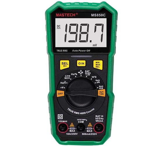 Изображение товара Мультиметр цифровой Mastech MS850C 00-00013501