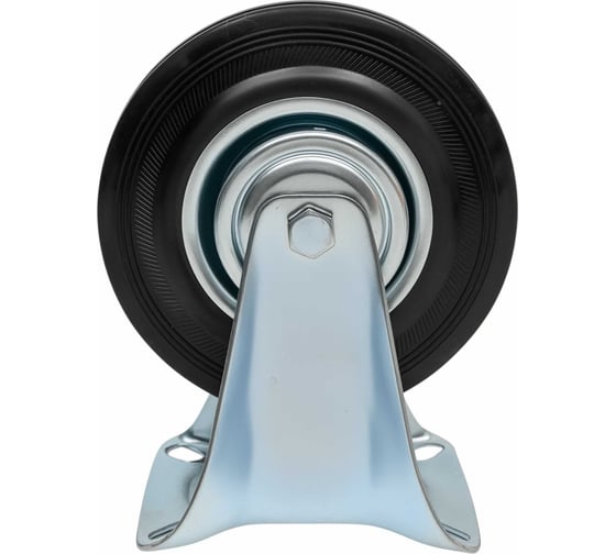 Изображение товара Колесо промышленное неповоротное с подшипником 125мм резина/сталь Gigant G-04-09-28