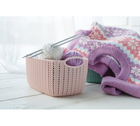 Изображение товара Корзинка IDEA ВЯЗАНИЕ 4л (Чайная роза) М 2380 Чайная роза