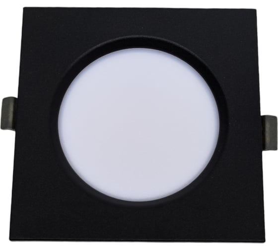 Изображение товара LED панель EKS PRACTIC квадрат чёрная, 9W, 4200К, 680Лм, 120*90*35 мм, 0У-00002012